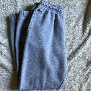 Lacoste grey kids fleece sweatpants